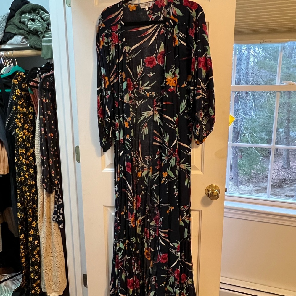 Floral Black Maxi Dress